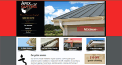 Desktop Screenshot of apexgutters.com